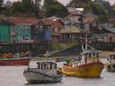 Quellon, a pretty typical southern Chilean town.